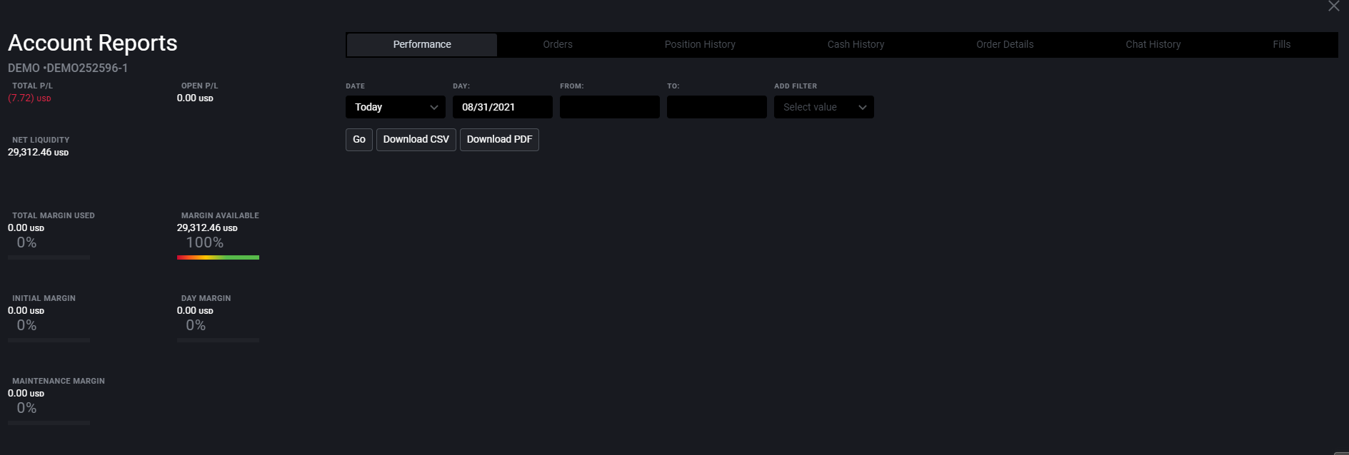 Tradovate Account Reports